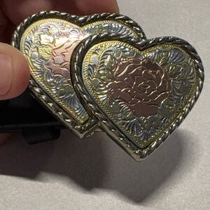 Black Leather Belt with Removable Silver Belt Buckle